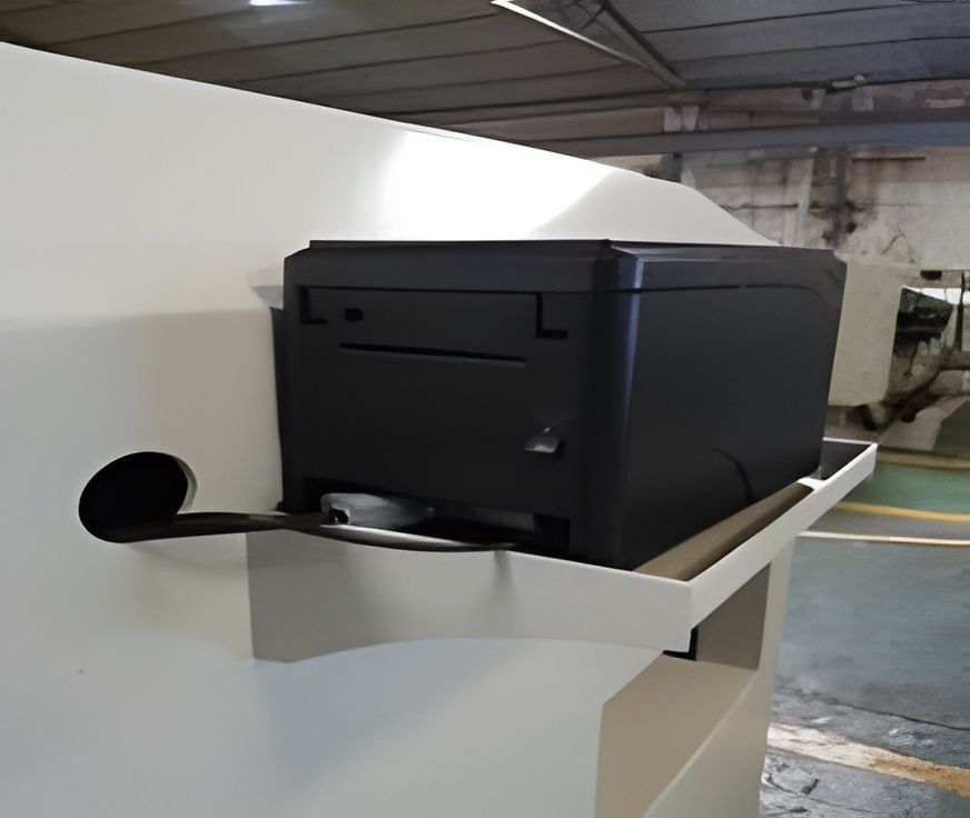 EcoWood MasterCut 250 MasterCut 250  Принтер для печати штрих-кодов  В стандартной комплектации оборудование оснащено принтером штрихкода  Позволяет установит и распечатать двумерный код или штрихкод  На этапе подготовки материала вы можете опреде...
